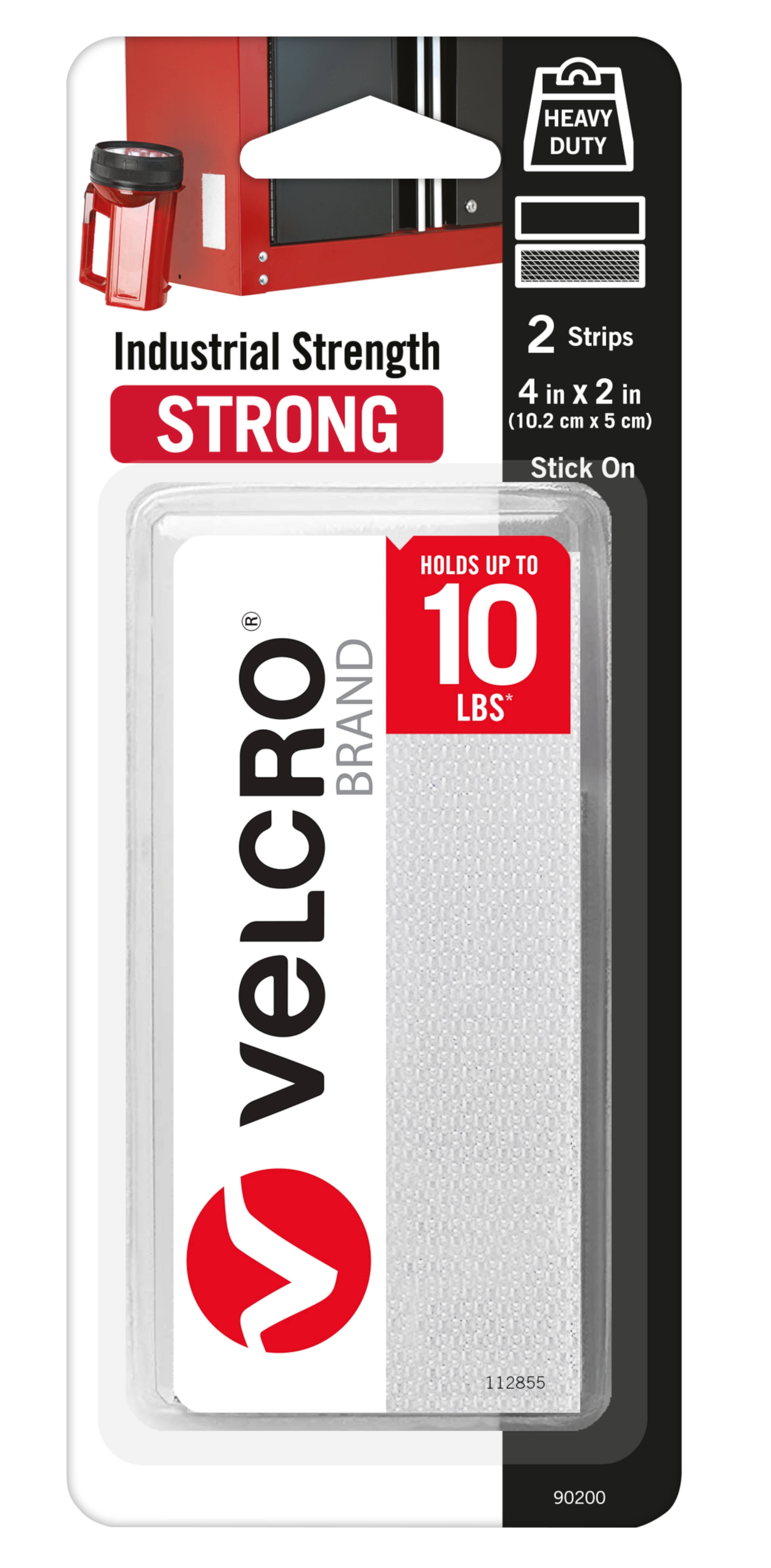 Velcro Strips - White, x2