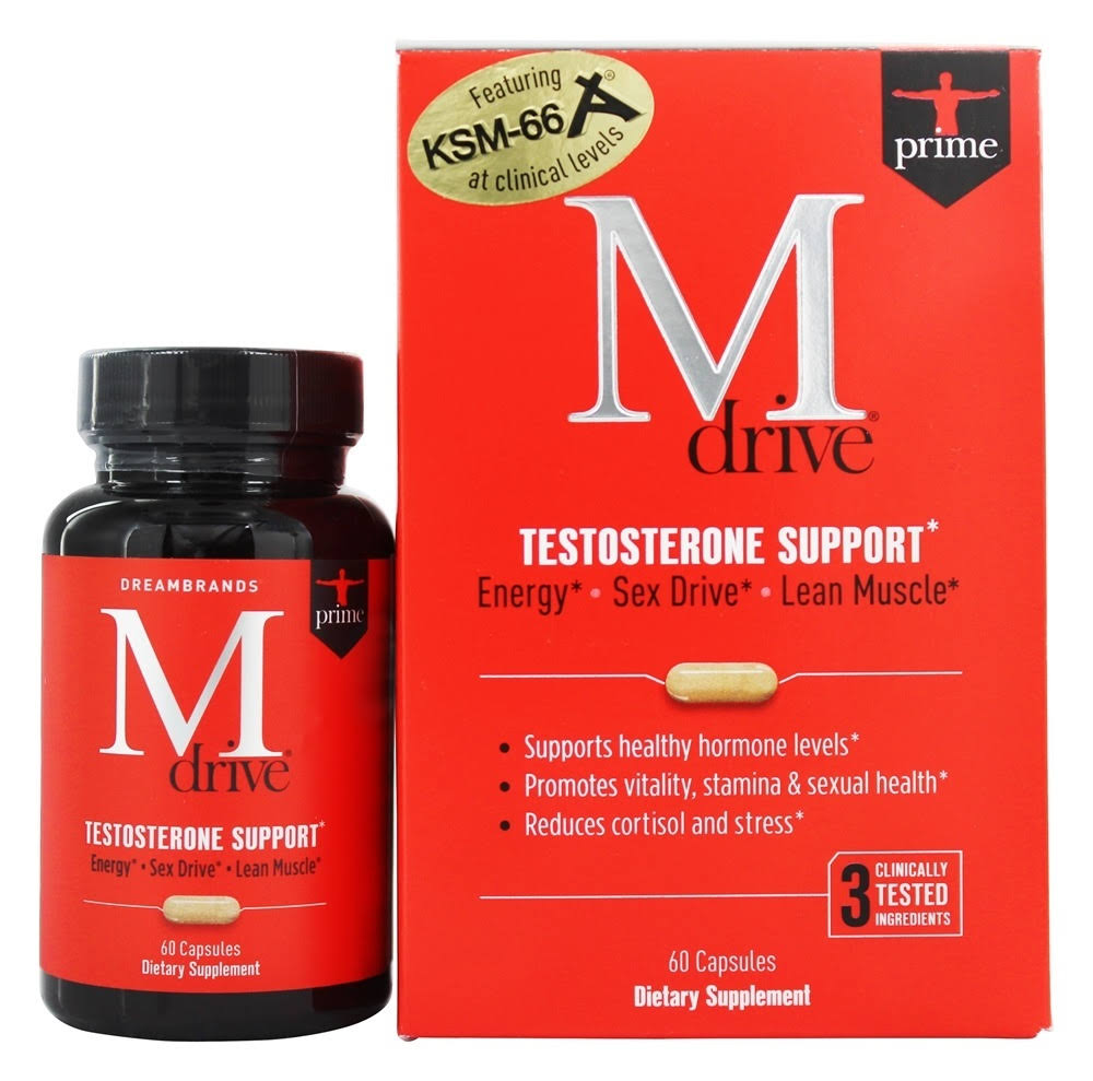 M Drive Test Support Prime Energy Sex Drive Lean Muscle 60 Capsules 9/2019+