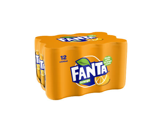 2 x Fanta Orange Can 12 Pack 12x330ml