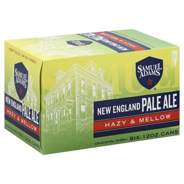 Samuel Adams Brewer Patriot Beer, Pale Ale, New England - 6 pack, 12 fl oz cans
