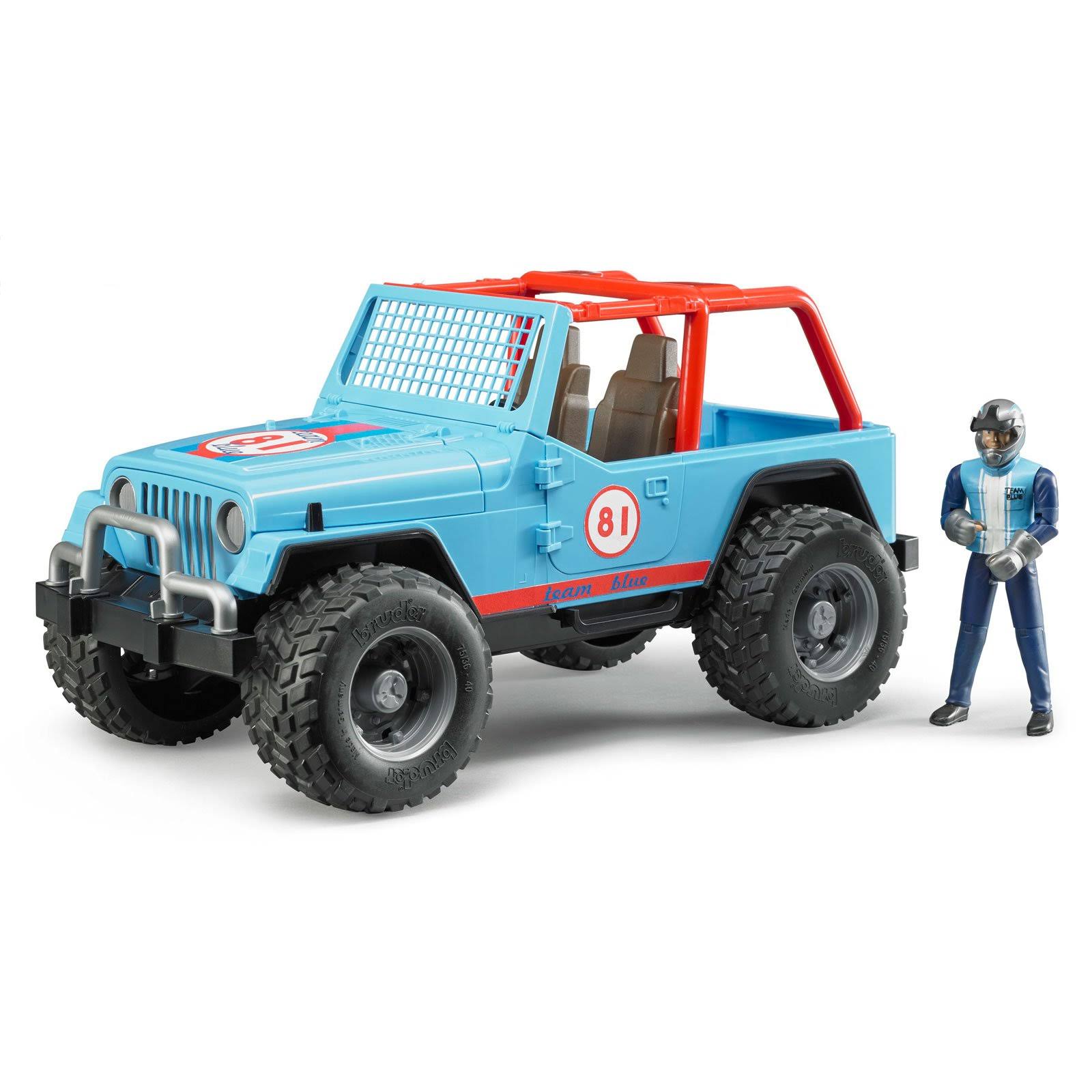 Bruder : Jeep Cross country racer blue with driver