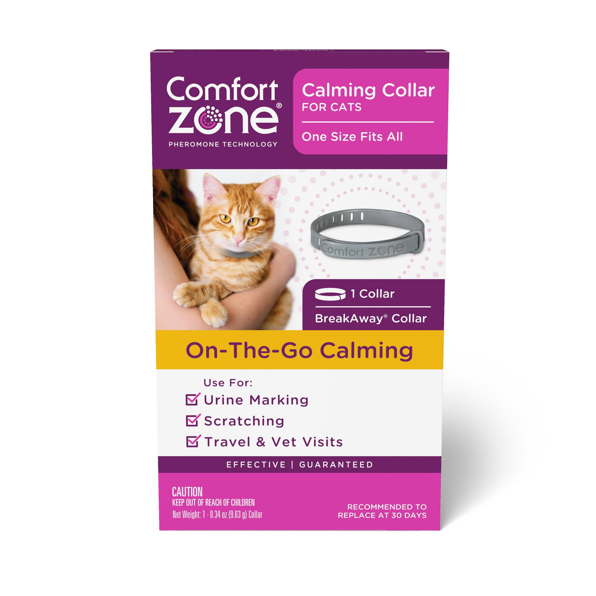 Comfort Zone Cat Calming Collar, 1 Pack