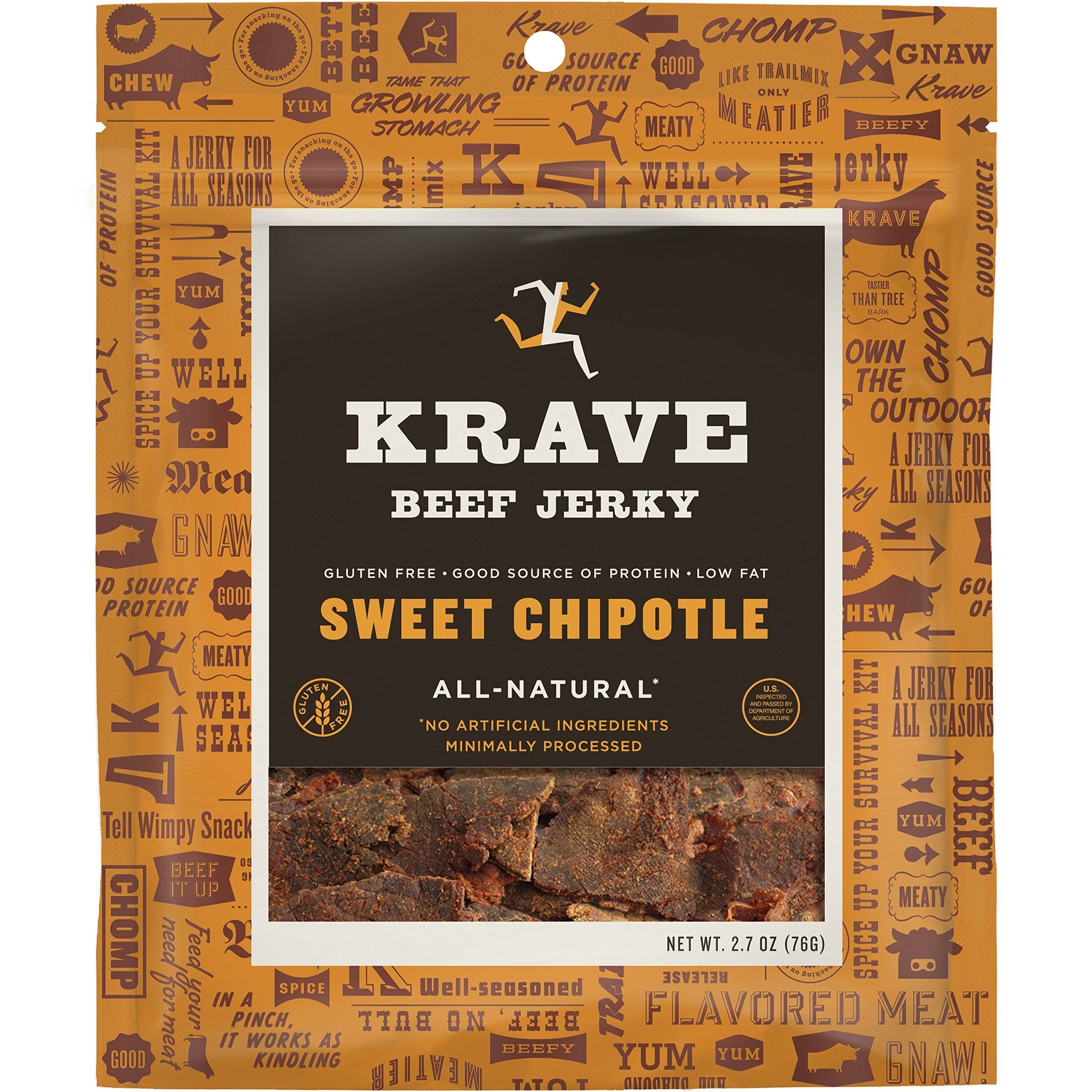 Krave Beef Jerky - Sweet Chipotle, 2.7oz