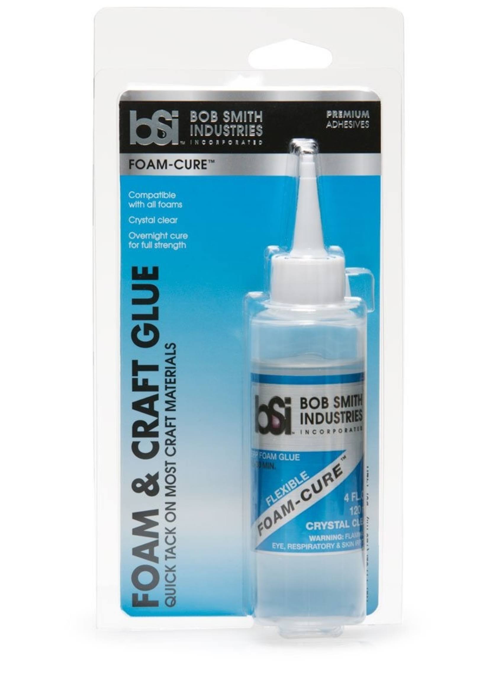 Bob Smith Industries Clear Foam-cure Craft Glue - 4oz