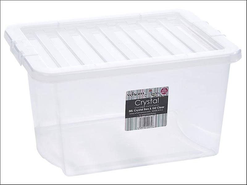 WHATMORE What More Crystal Box + Lid 30L Clear 10235