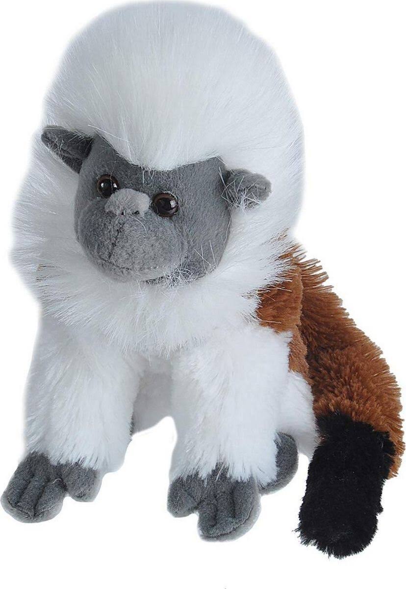 Wild Republic Cuddlekins Mini Top Tamarin Monkey Soft Plush Toy - 20cm