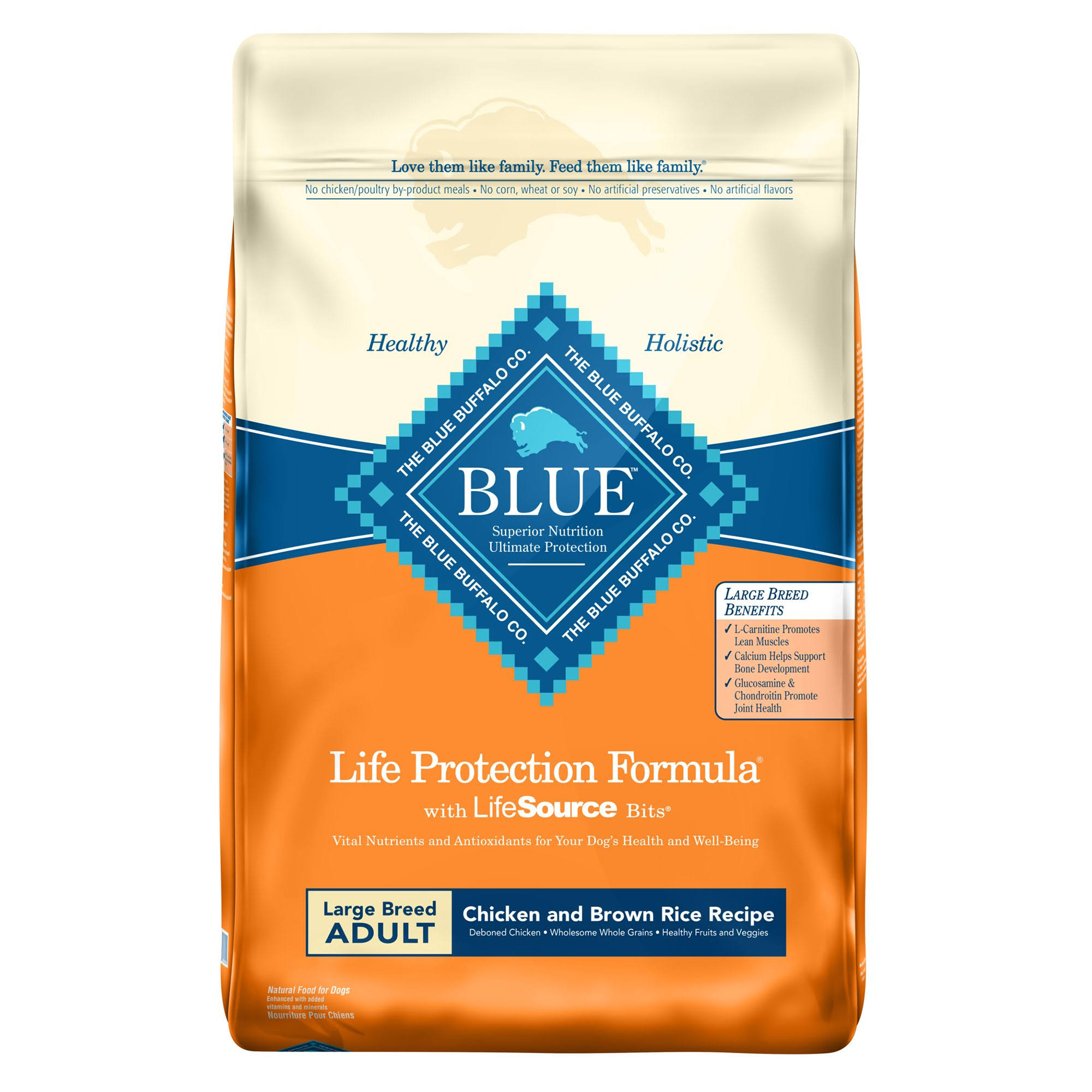 Blue Buffalo Life Protection Dry Adult Dog Food - Chicken & Brown Rice