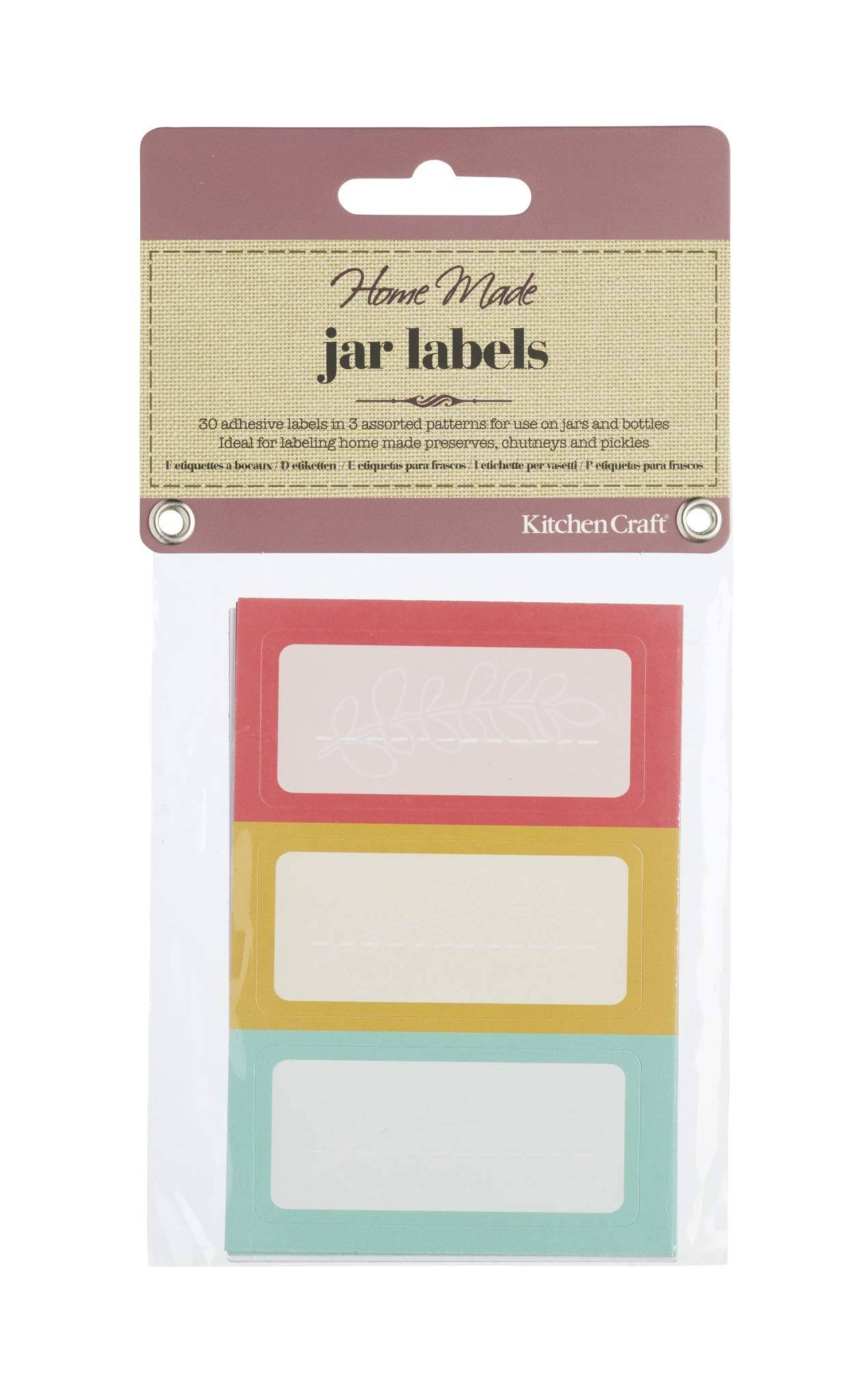Home Made Jar Labels - Brights
