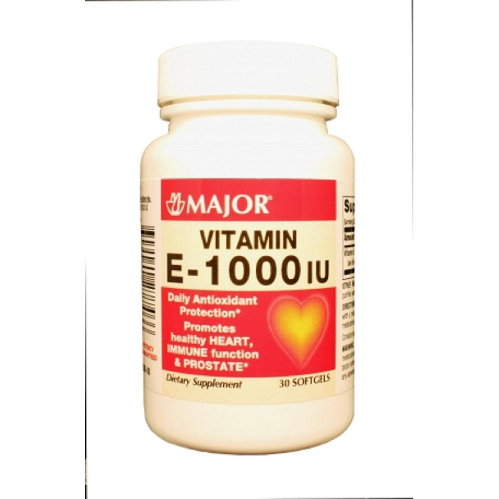 Major Vitamin E-1000 Iu - 30 Softgels