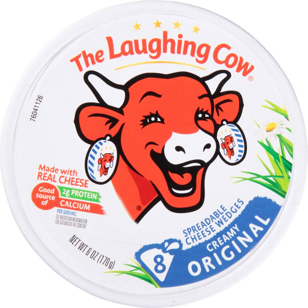 The Laughing Cow Creamy Swiss Original Spreadable Cheese Wedges - 0.75oz, 8pcs