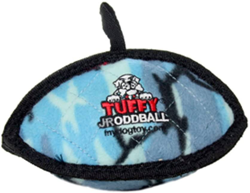 Tuffy Junior Odd Ball Dog Toy - Camouflage Blue