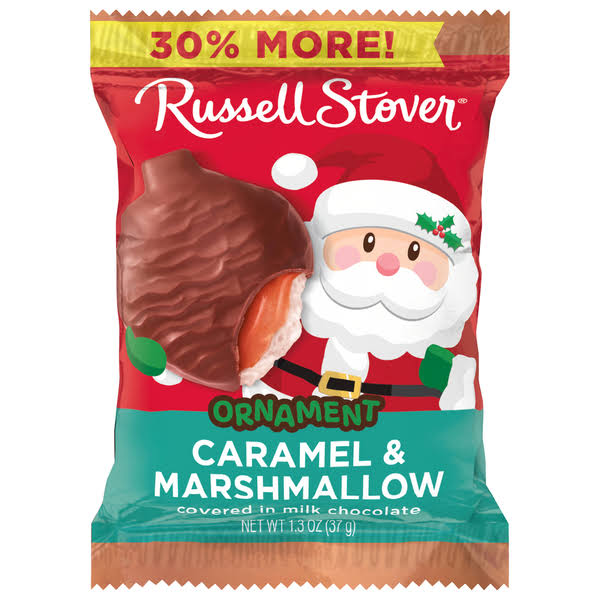 Russell Stover Ornament, Caramel & Marshmallow - 1.3 oz