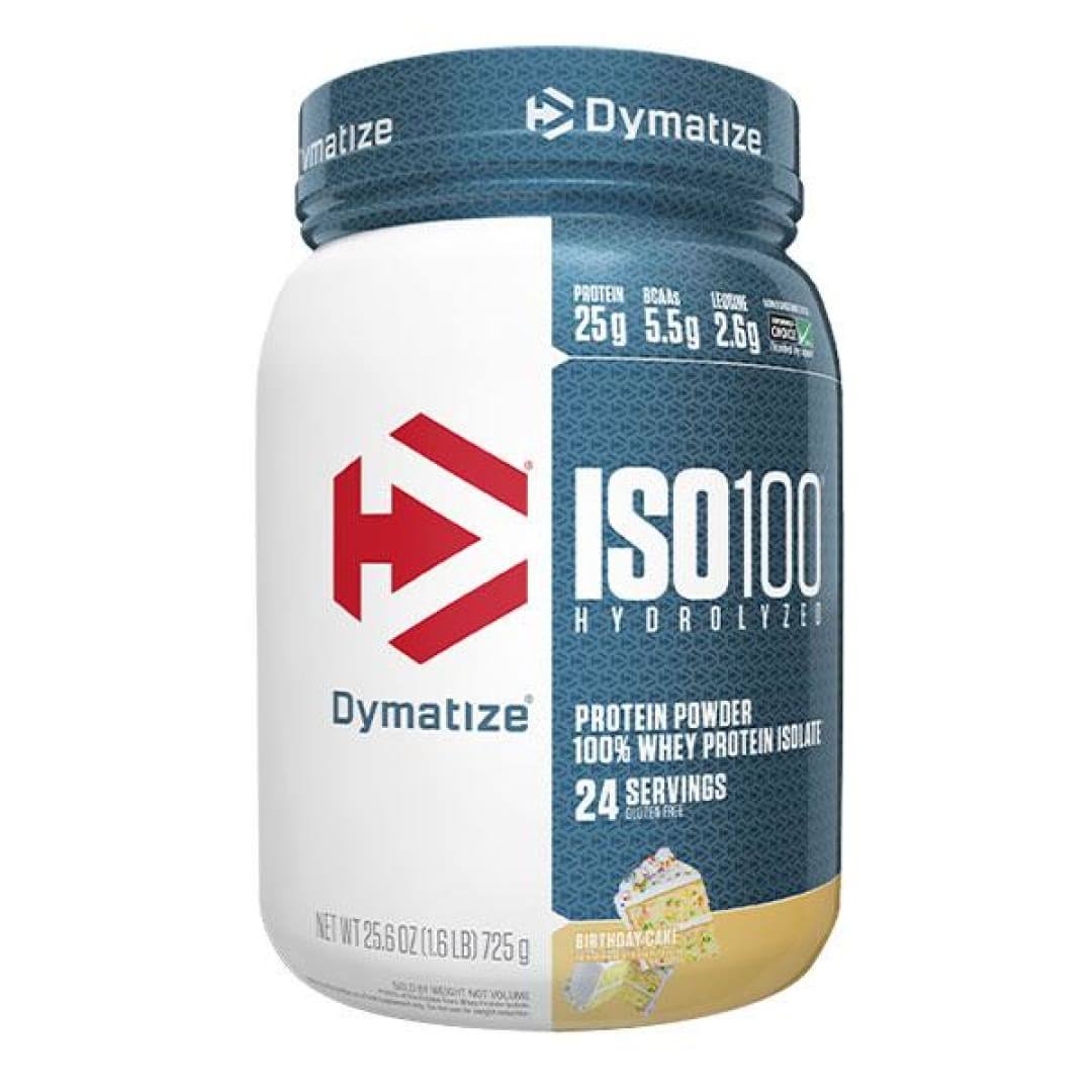Dymatize Nutrition Iso 100 Hydrolyzed 100% Whey Protein Isolate - Birthday Cake, 744g