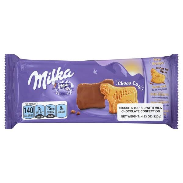 Milka Choco Cow Topped Biscuit 120 G