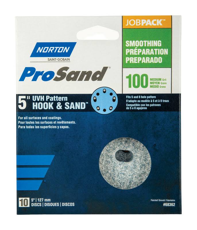 Norton ProSand Universal Vacuum Sanding Disc - 100 Grit, 5"