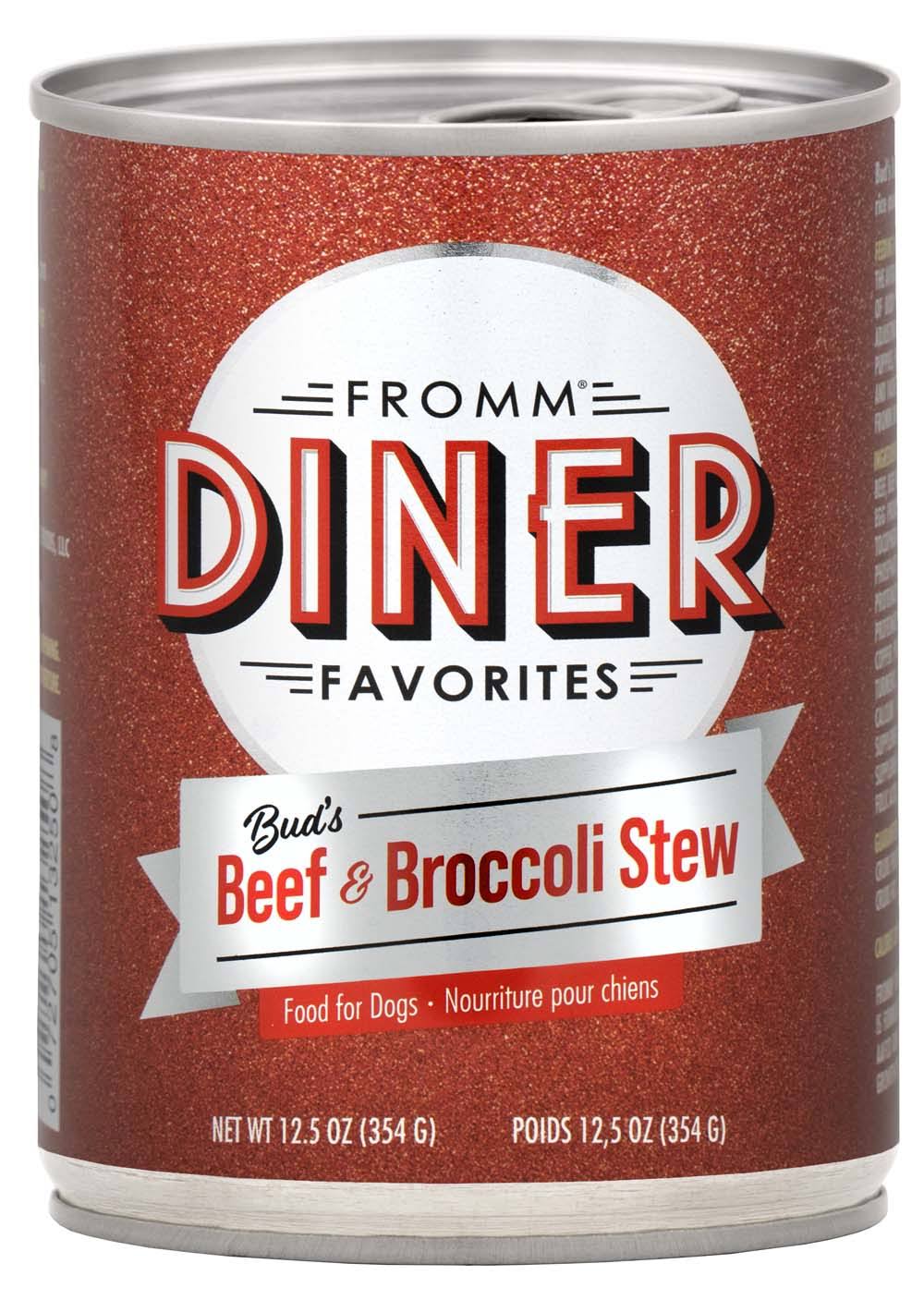Fromm Diner Favorites Bud's Beef & Broccoli Stew Canned Dog Food