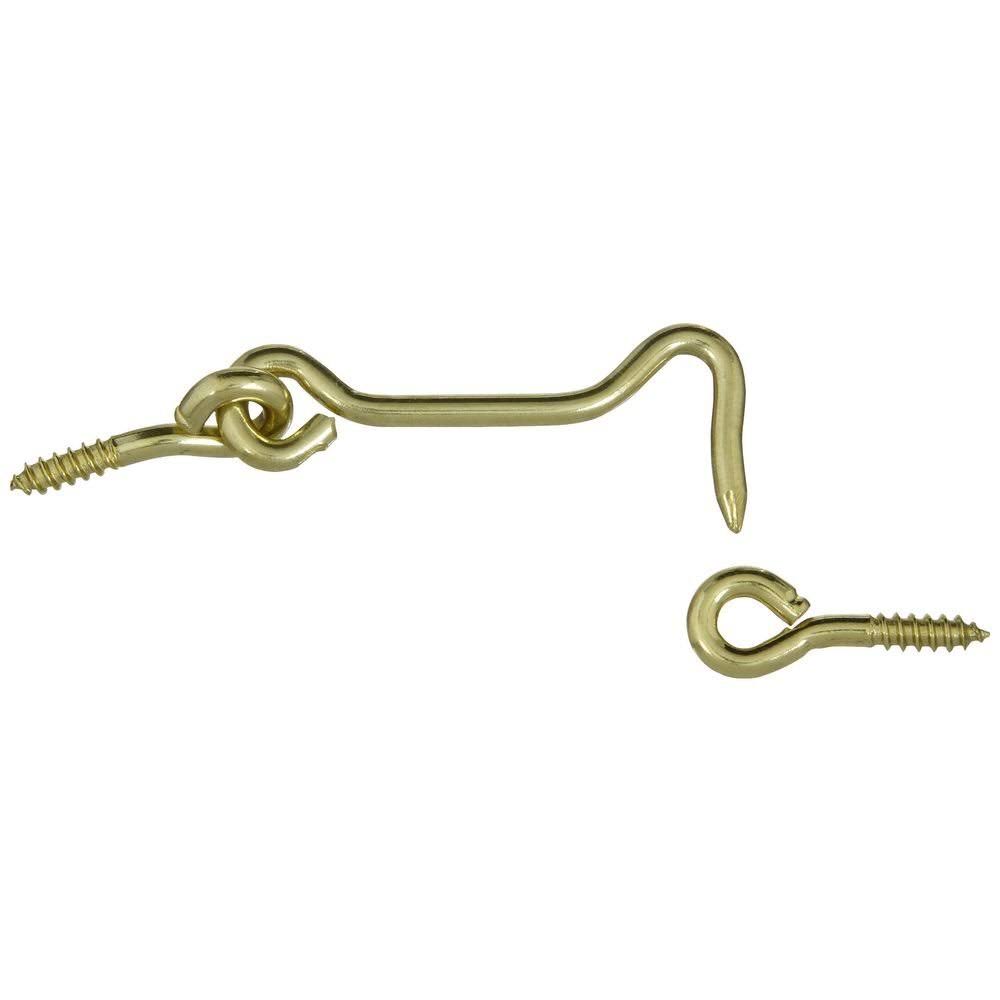 National Mfg. Hook & Eye - Solid Brass, 2-1/2''