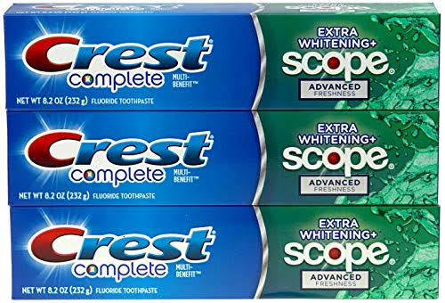 Crest Complete Multi-Benefit Fluoride Toothpaste - Extra Whitening and