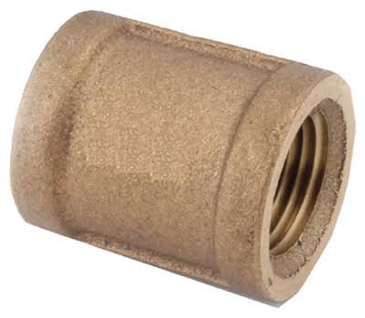 Anderson Metals Corp 73810312 Rough Brass Coupling - 3/4"
