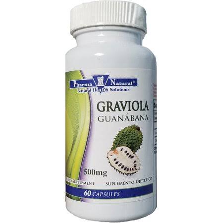 Pharma Natural Graviola Guanabana - 500mg, 60 Capsules