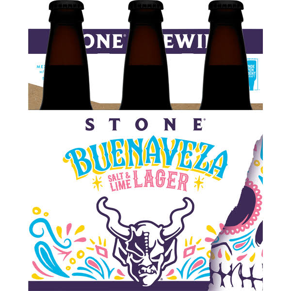 Stone Beer, Buenaveza, Salt & Lime Lager - 6 bottles