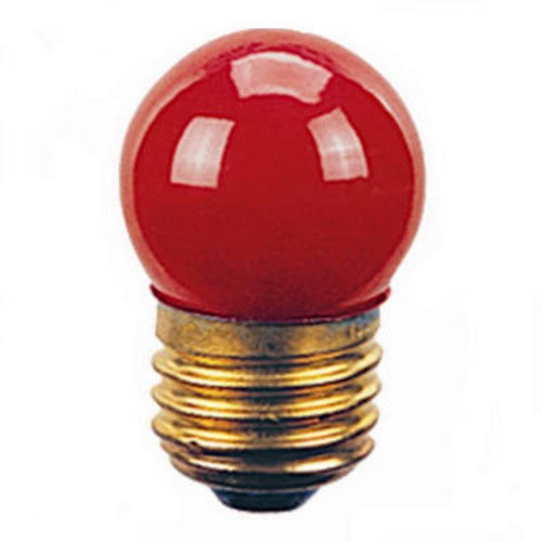 Globe Electric General Utility Light Bulb - Red, 7-1/2"