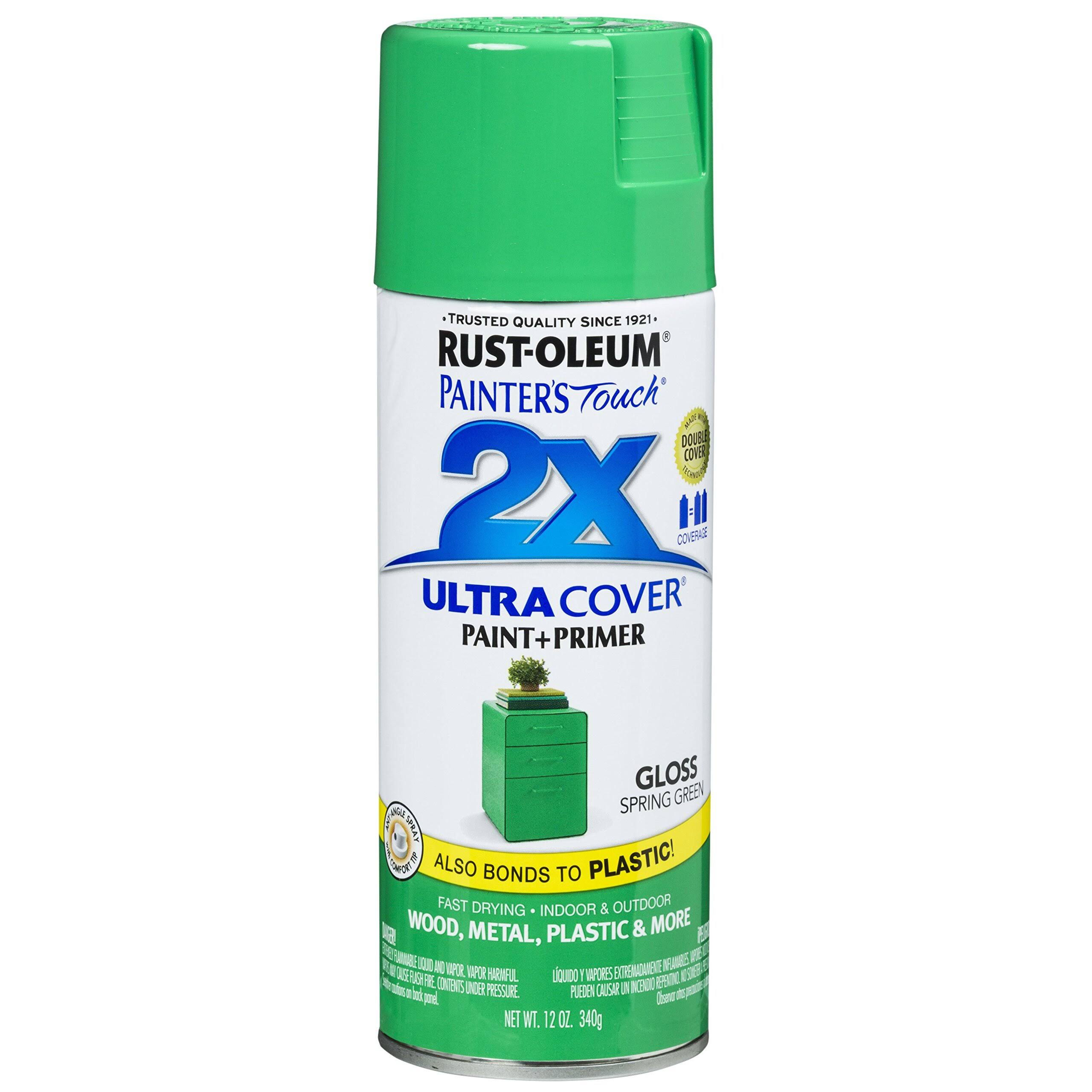 Rust-Oleum Painter's Touch 2X Ultra Cover Paint & Primer - Gloss Spring Green, 12oz