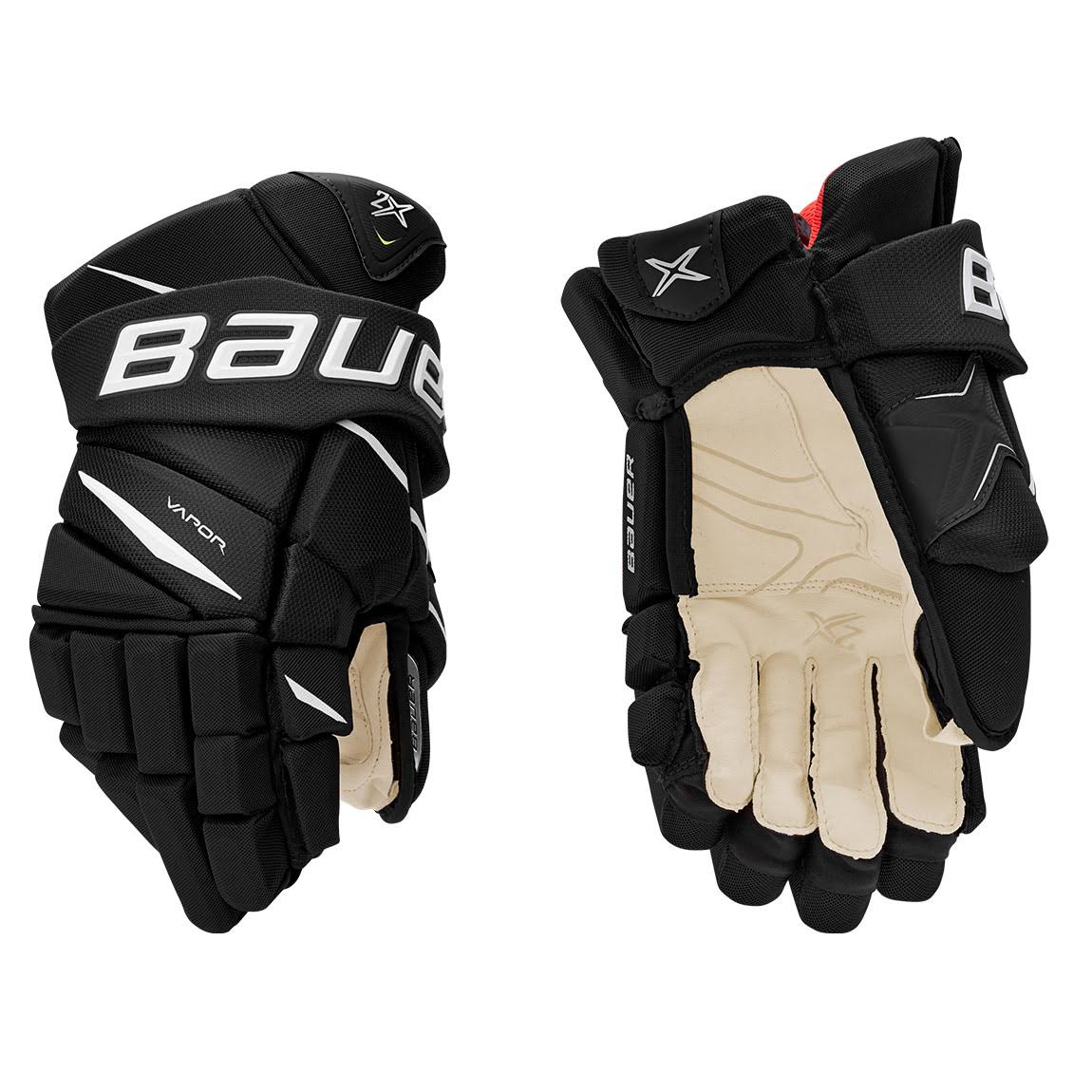 Bauer Vapor 2X Hockey Gloves, Senior, Black