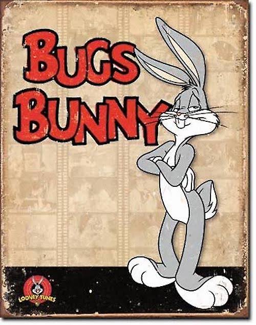 Desperate Enterprises Bugs Bunny Retro Tin Sign - 16" x 12.5"