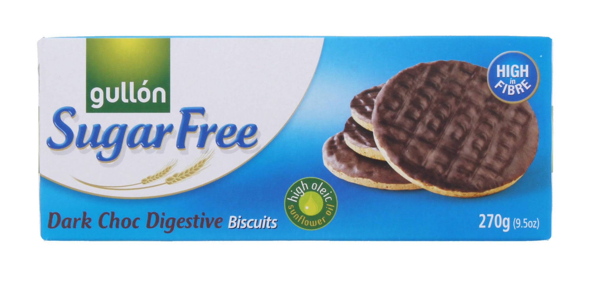 Gullon Sugar Free Dark Chocolate Digestive Biscuits 270g Pack