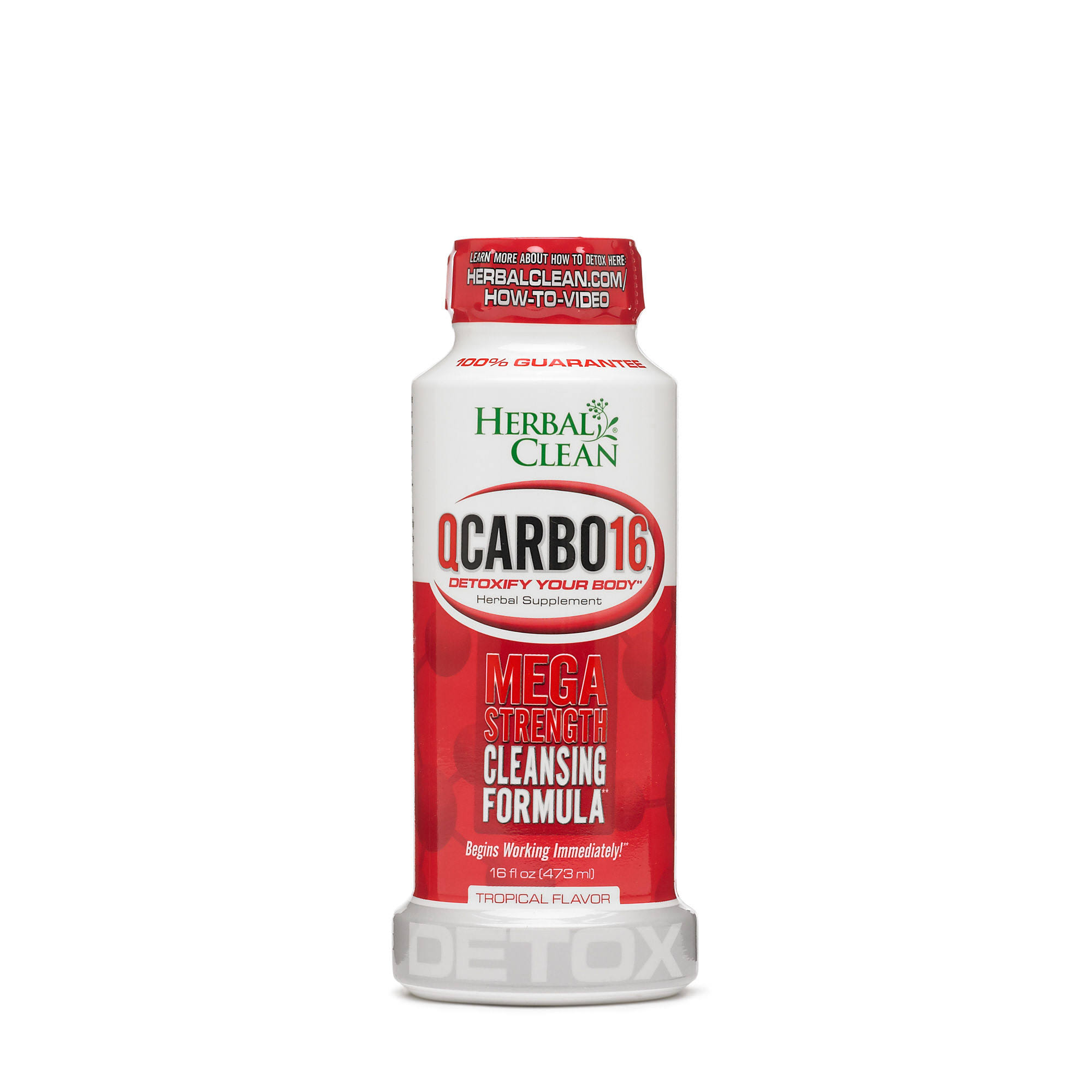 Herbal Clean Qcarbo 16 Liquid - Tropical, 16oz