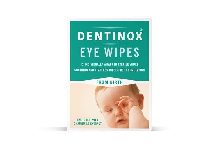 Dentinox Individually Wrapped Sterile Eye Wipes - 12 Sterile Wipes