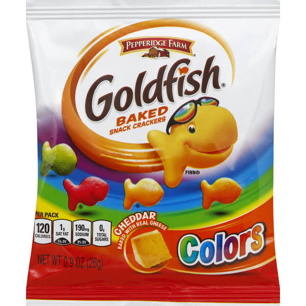 Pepperidge Farm Goldfish Colors Baked Snack Crackers - .9oz, Cheddar