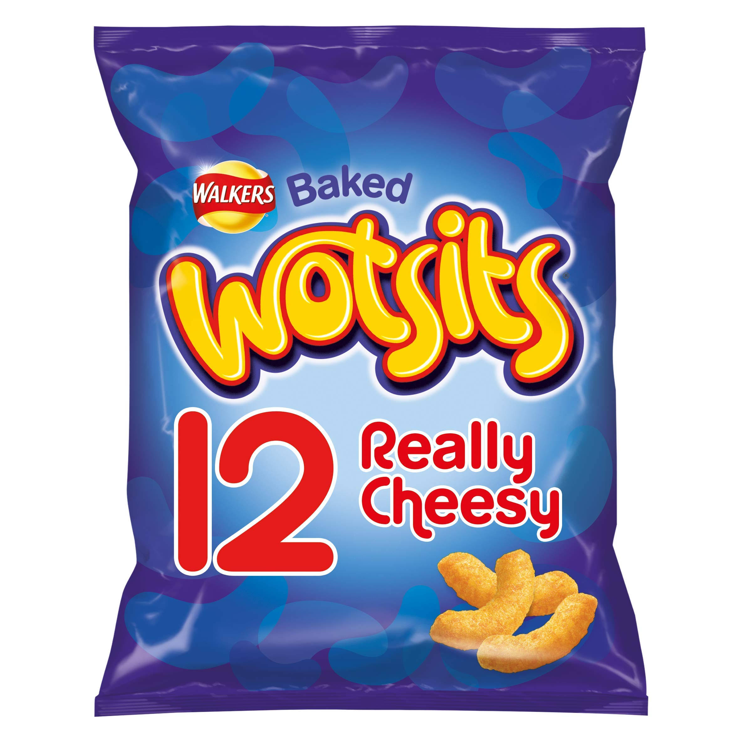 Walkers Wotsits Really Cheesy Snacks - 16.5g, x12