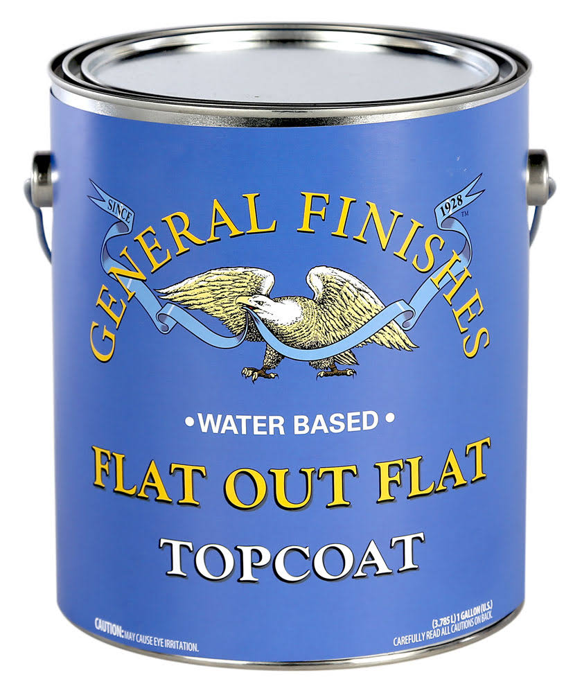 General Finishes Water Based Flat Out Flat Acrylic Top Coat - 1gal