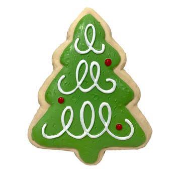 foufouBRANDS fouFIT Holiday Sugar Cookie Chew Dog Toy - Tree