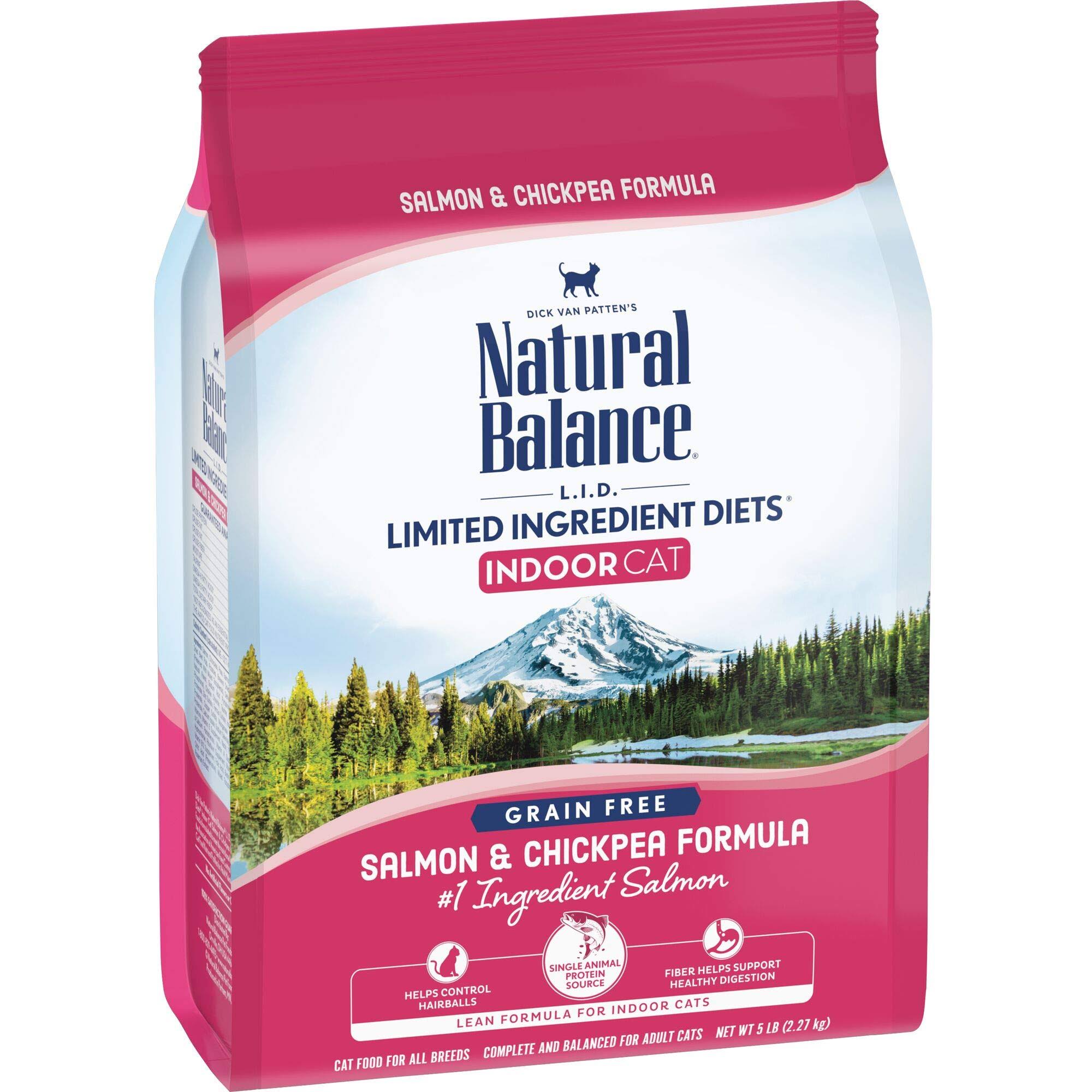 Natural Balance Limited Ingredient Diets Dry Cat Food - Salmon and Chickpea, 5lb
