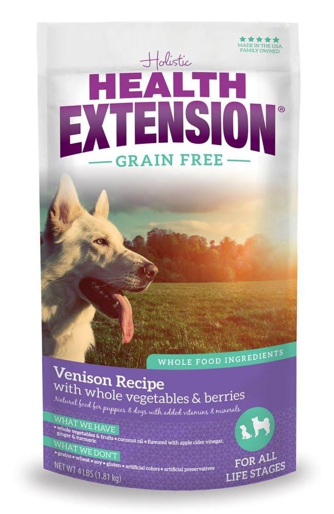 Health Extension Grain Free Dry Dog Food - Venison Recipe, 10lb