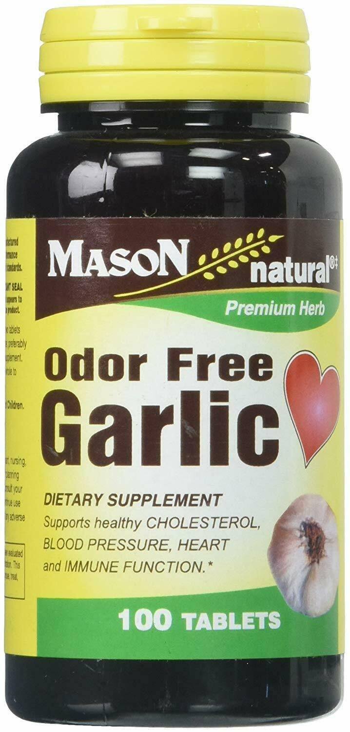 Mason Natural Odor Free Garlic Supplement - 100ct