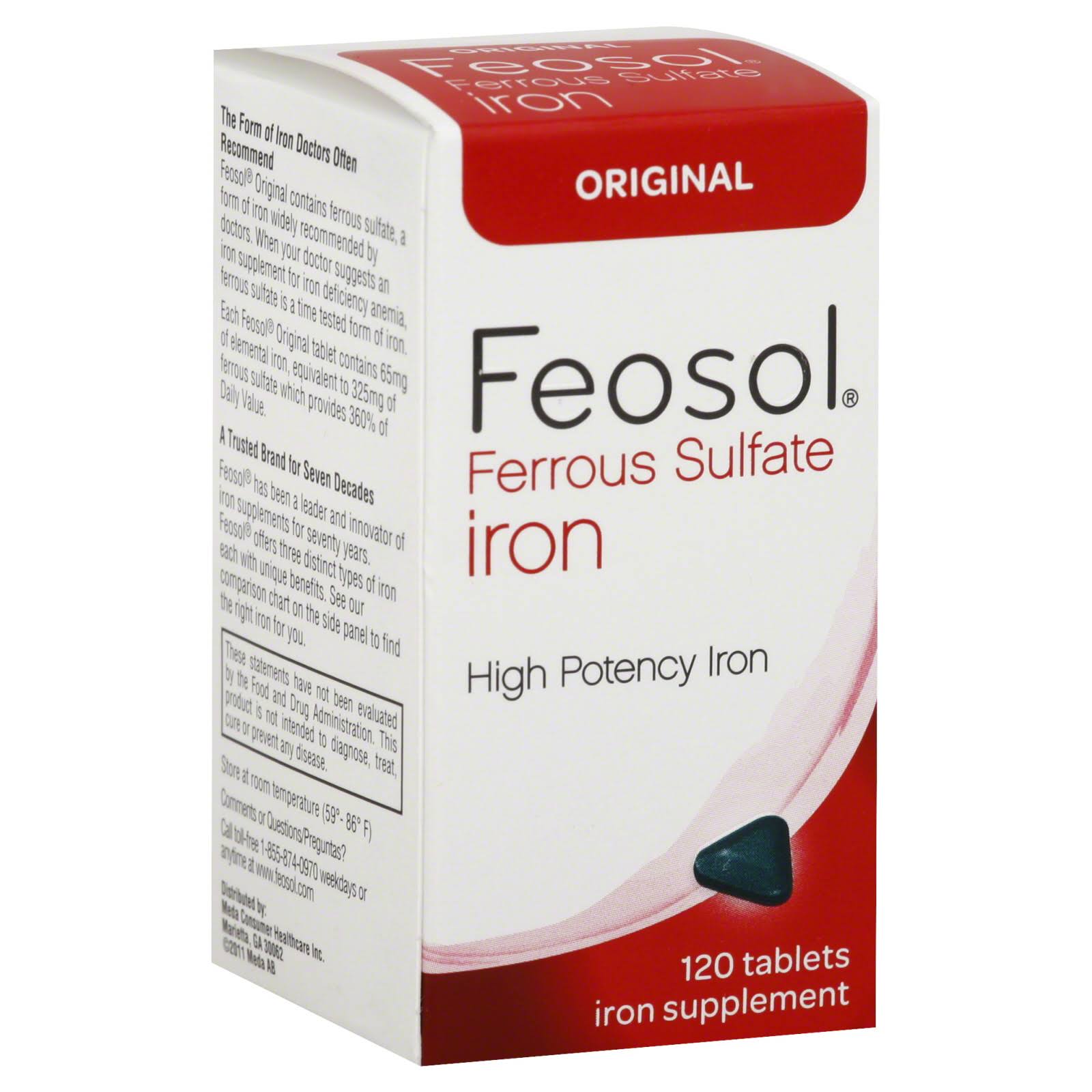 Feosol Original Ferrous Sulfate Iron Supplement