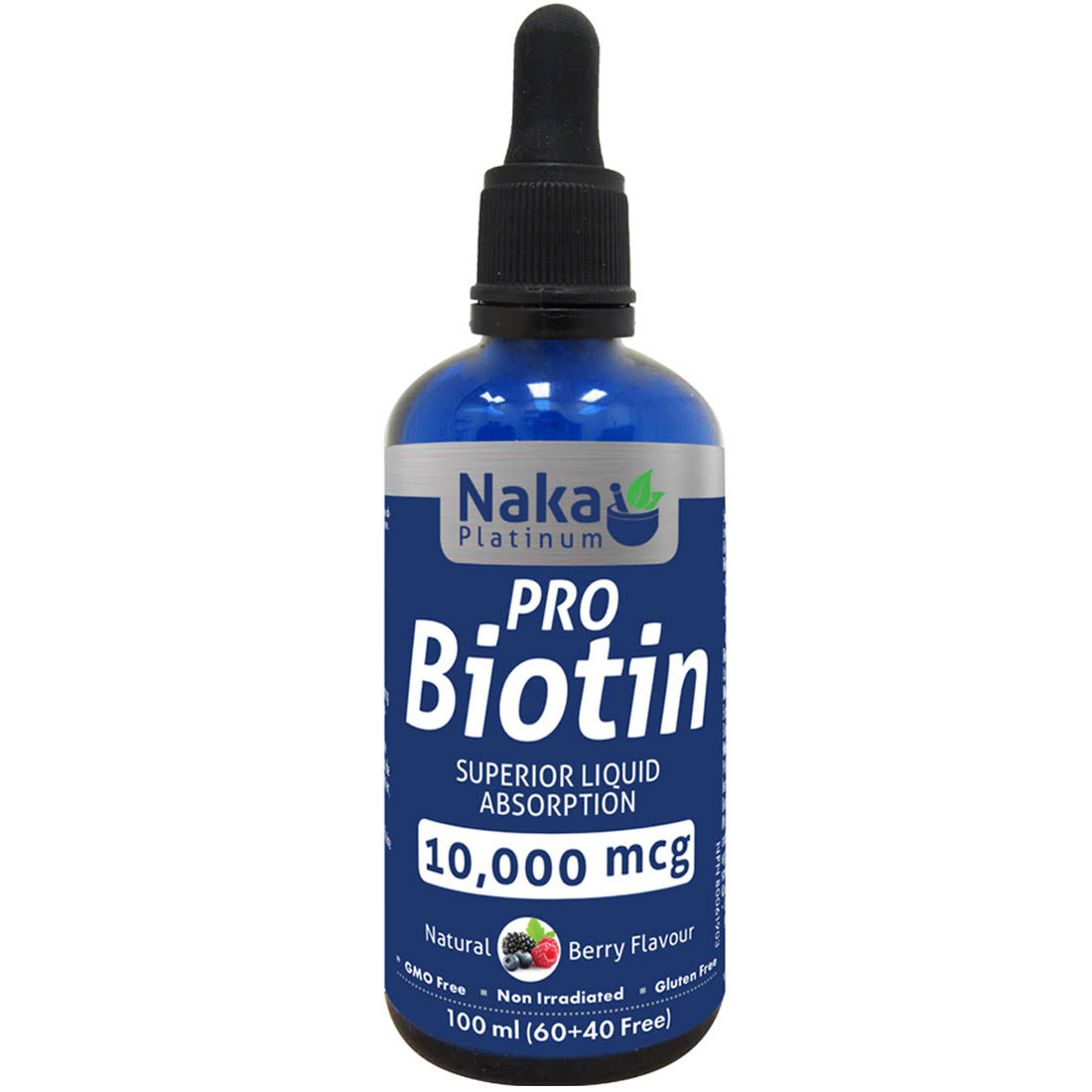 Naka Platinum PRO Biotin 10000mcg Berry 100mL