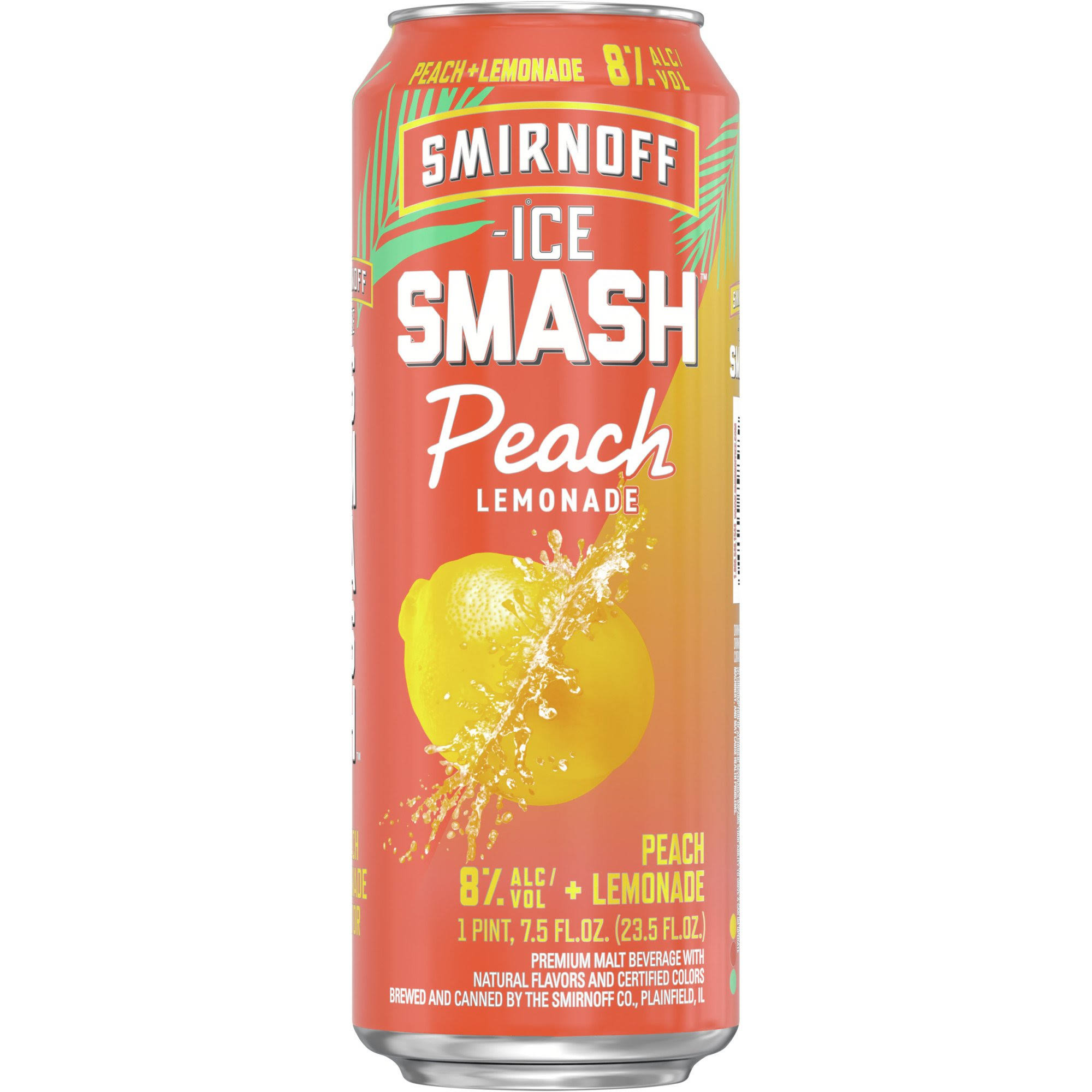 Smirnoff Ice - Smash Peach Lemonade (24oz can)