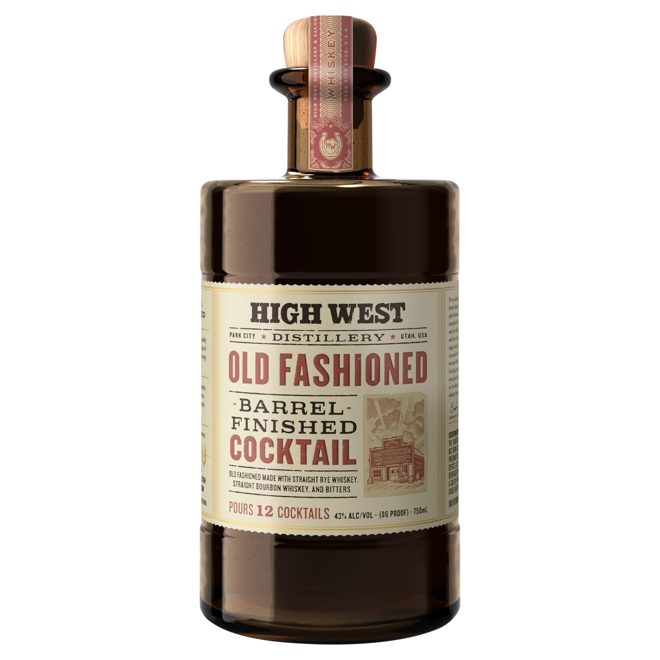 High West Cocktail, Barrel Finished, Old Fashioned - 750 ml