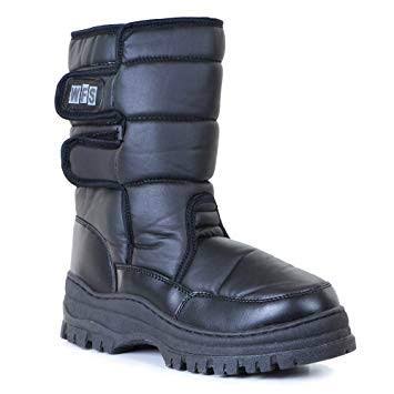 World Famous Sports Deluxe Snowjogger After Ski Snow Boots - Black, 9 USM