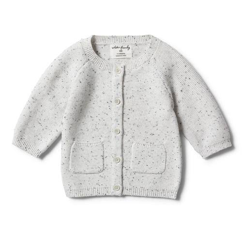 Wilson & Frenchy Grey Speckle Knitted Cardigan 0