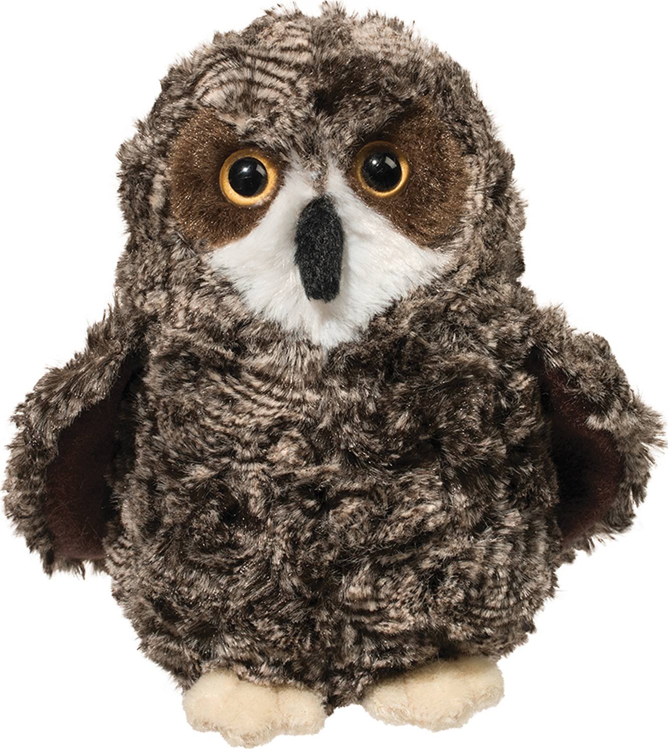 Douglas Shrill Saw Whet Owl Plush Stuffed Bird Animal Cuddle Toy - 10"
