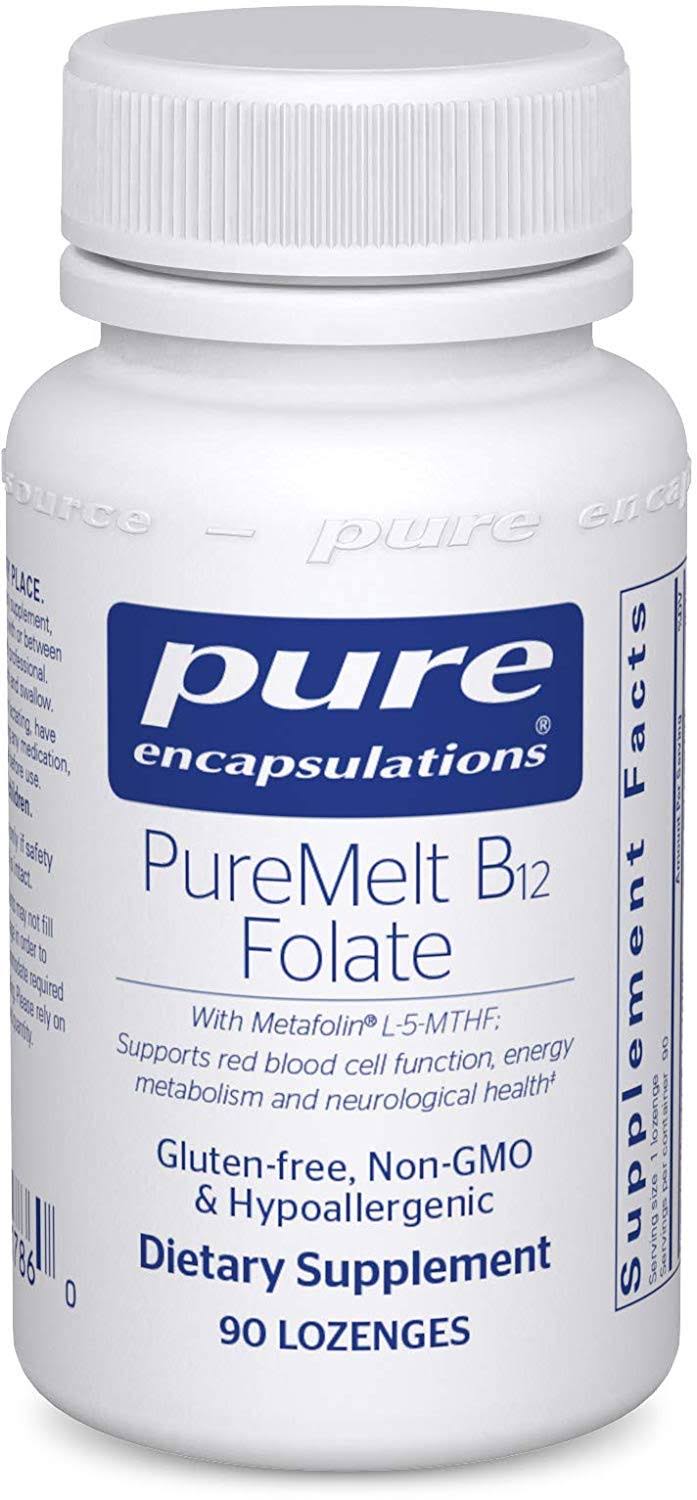 Pure Encapsulations Puremelt B12 Folate Supplement - 90 Lozenges
