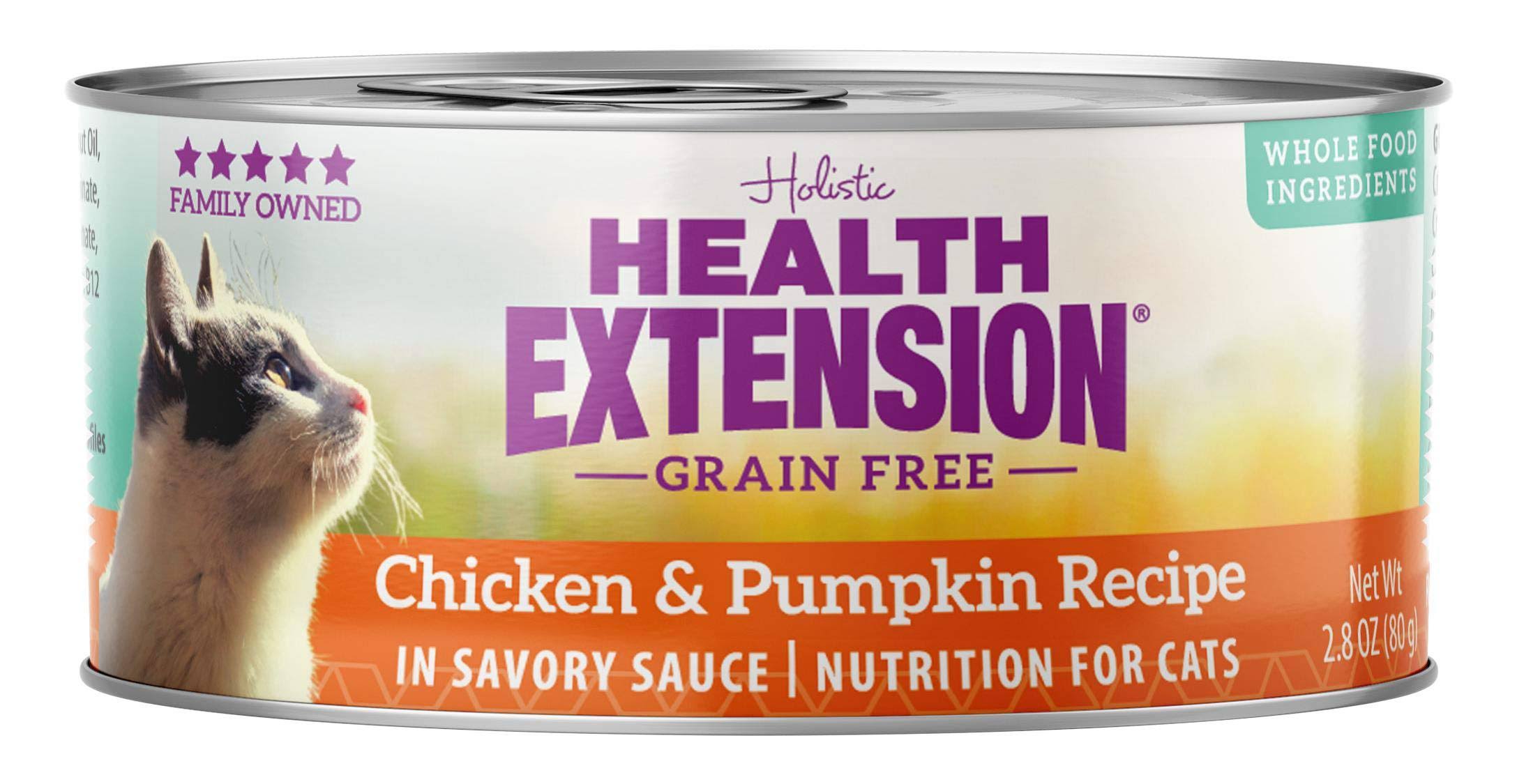 Health Extension Cat Food - Grain Free Chicken & Pumpkin - 2.8 oz