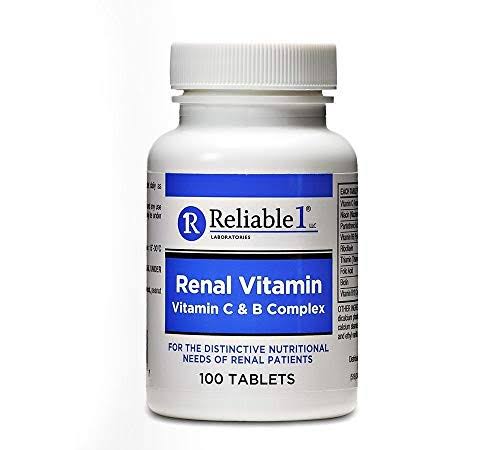 Reliable 1 Renal Vitamin C and B Complex Supplement - 100 Tablets