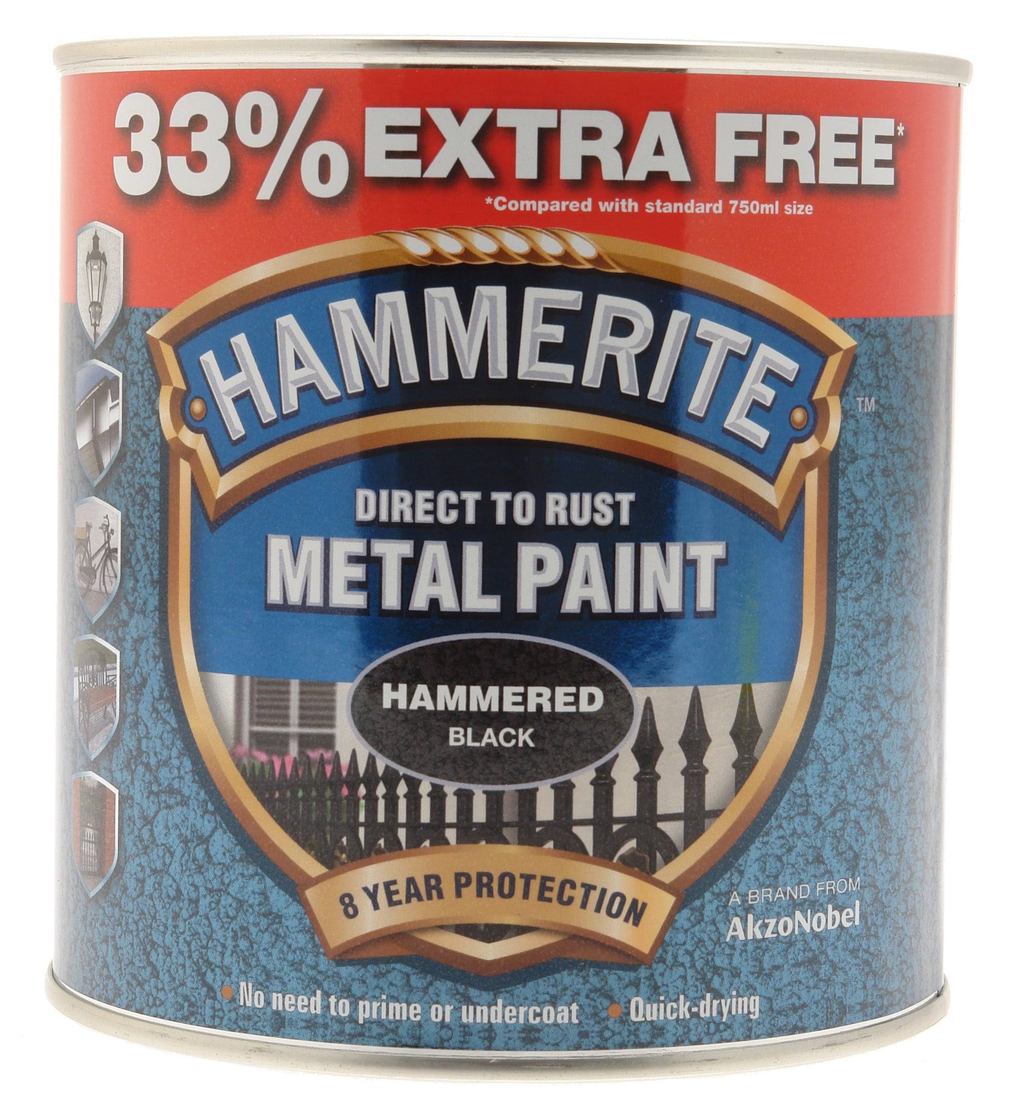 Hammerite Hammered Black Metal Paint